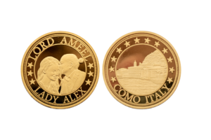 24K Gold Photo coin embossed in Polished plate finish