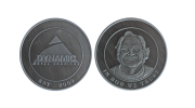 Embossed Face on a Coin made from Nickel Antique. Branded Coins for Companies.