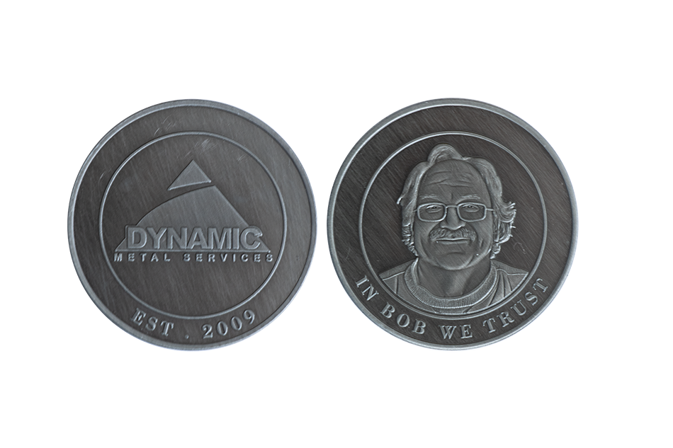 Let us Emboss Your Face on a Coin