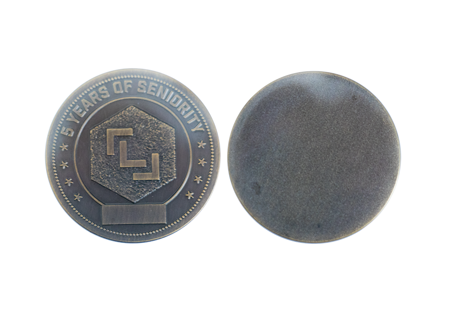 Antiqued Coins from Silver turn into Black Coins.