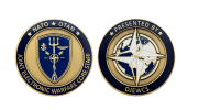 Custom Challenge Coins for the Armed Forces. Coisn in Bronze Antique with Hard Enamel