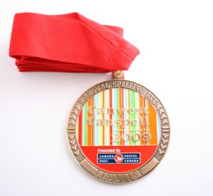 Canadian medal bronze antique soft enamel