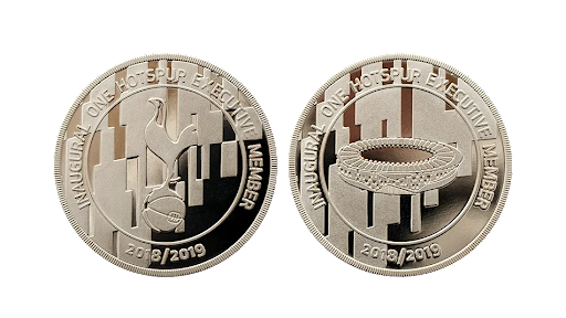 Corporate Event Coin in Silver, polished Plate as our Custom Coin Company’s Premium Finish