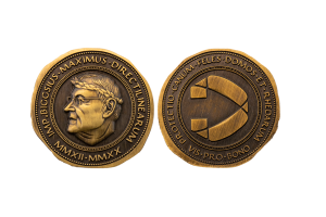 Custom-made Vintage Coins in Bronze Antique with uneven edge
