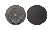 Custom Coins with Diamond. Custom Black Nickel Coins. Antique finish
