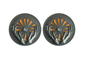 Custom Coins with Diamond. Custom Black Nickel Coins. Polished with Orange Soft Enamel Color. High Contrast Coin Design.