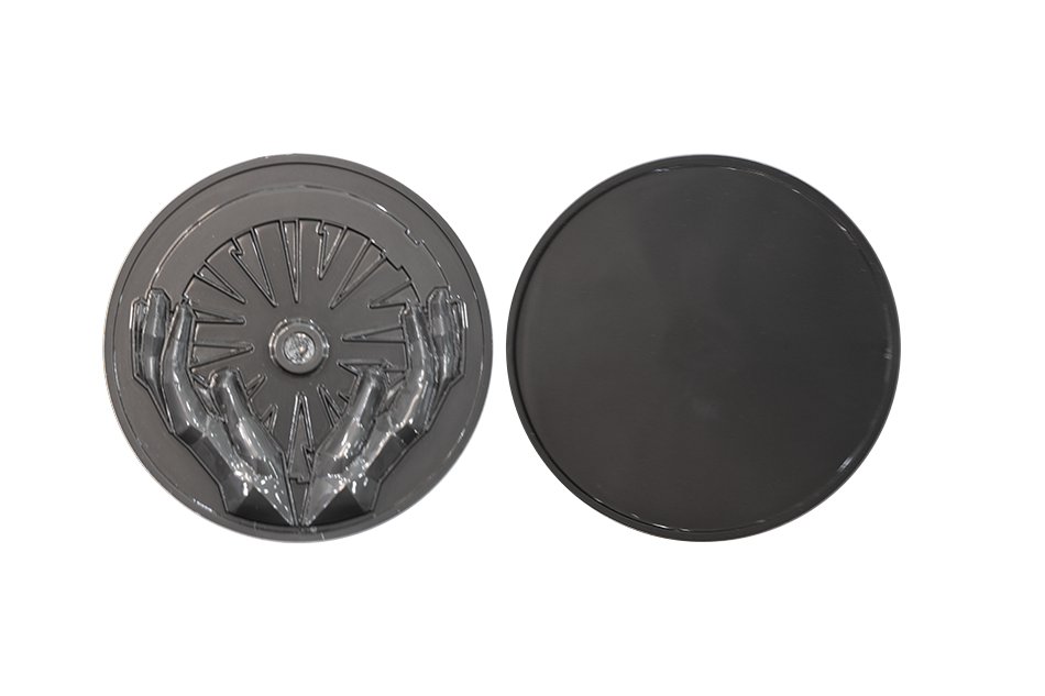 Custom Coins with Diamond. Custom Black Nickel Coins in Matte Finish