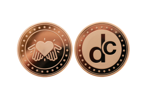 Custom Copper Coins in Polished Plate Finish. Care Coins.