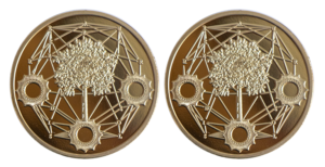 Custom Gold Coins. Fine Design High Precision Embossing with Polished Plate Finish.