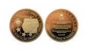 Recognition Coins in Gold. Pandemic Coins custom design