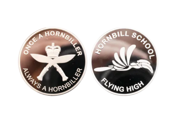 Custom Silver Coins_Polished Plate_Horn Bill School Coins
