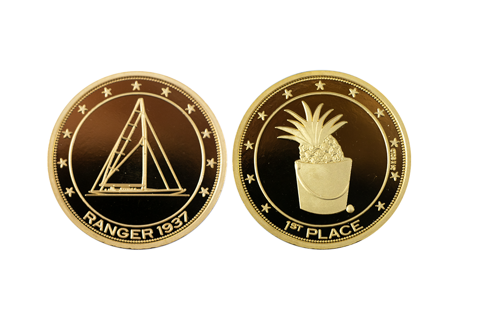 Vessel Coins, Custom Solid Gold Coins 24K Hallmark, Polished Plate. Small Quantity Custom Coin Production