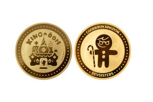 Cookie Kingdom 24K Gold Coins, Polished Plate