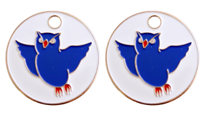 Custom Trolley Coin minted from Silver-colored metal colored with soft enamel