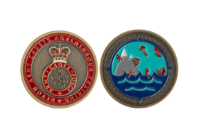 Custom challenge coins in Bronze antique finish_Training challenge coins_Soft enamel coin