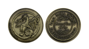 Middle Ages Coin Replica in Dark Bronze. Custom-made Bronze Coins Antiqued