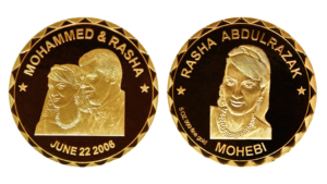 Personalized 24K Gold Coin 5Oz Photo embossed