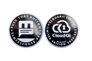 Branding Coins in Silver. Fully customized in proof coin quality