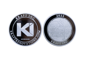 Custom Promotional Coins with Logo embosed in 999 Fine SIlver Proof Coin Quality