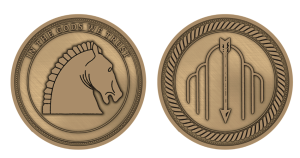 Layout Graphic of Custom Coins for Vending Machines