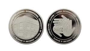 Alumni Coins. Custom Silver Coins in Proof Finish