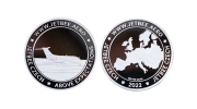Czech Air Force Coin in Pure Silver, Polished Plate Finish. European Custom Coin.