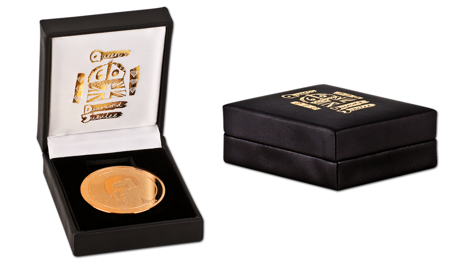 Velvet Box with Print to make Your Coin Run Personalized