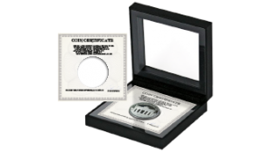 Custom coin frame in black