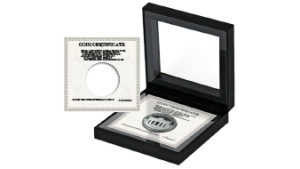 V19 Floating Frame for Custom-Made Coins with Certificate of Authenticity