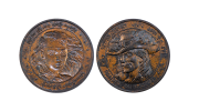 Vintage Coins made from Copper in Antique Finish