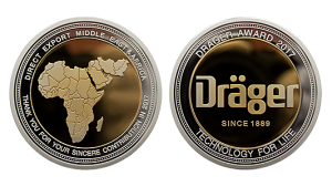 Custom anniversary coins with dual-plating_ Pure Gold and fine silver plating