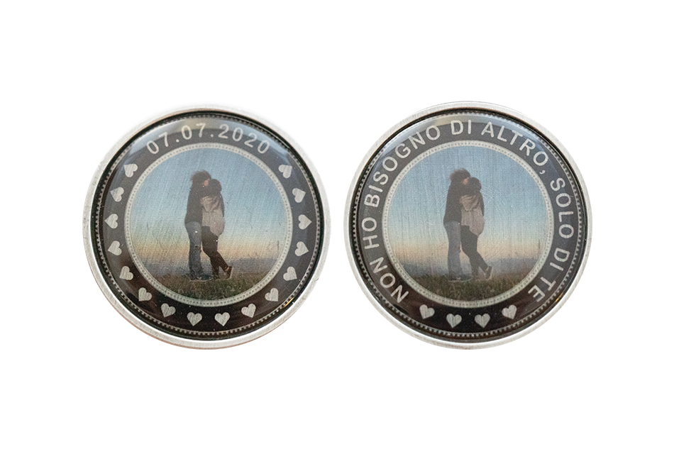 Printed Photo Coin with Epoxy Cover