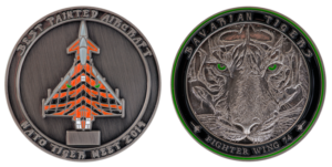 Custom colored coins made in Antique Silver_Enamel Color Details