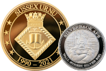 Custom made pure gold coins