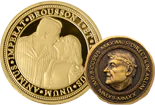 Custom production of single coins. Embossing, print and Engraving of custom coins with no minimum order