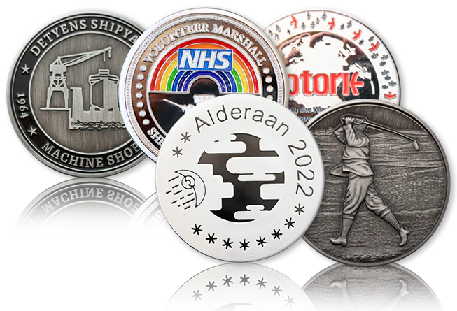 solid custom .999 fine silver coins